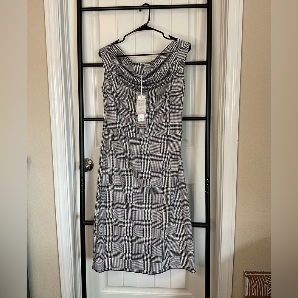 Rinascimento Italian Plaid Sheath Dress – Size XL, NWT